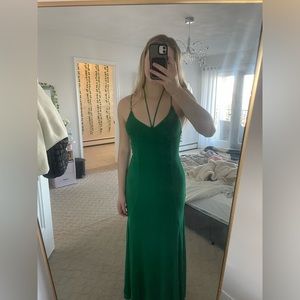 BEGINNING BOUTIQUE GREEN MAXI DRESS BRAND NEW